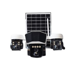 دوربین مداربسته بیسیم پهبادی سولار سیم کارتی سه لنز O-KAM