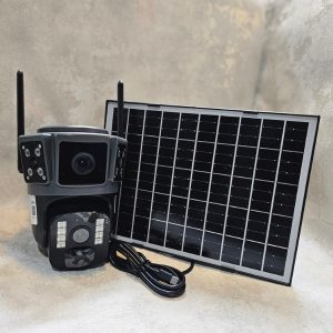 دوربین مداربسته سولار سیم کارتی دو لنز سه تصویر O-KAM مدل TS21
